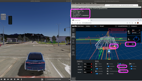 Compare Dreamview and Simulator